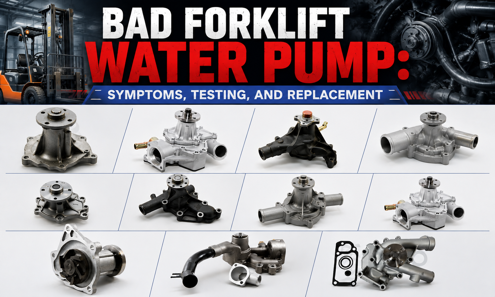 forklift-water-pump-symptoms-testing-replacement