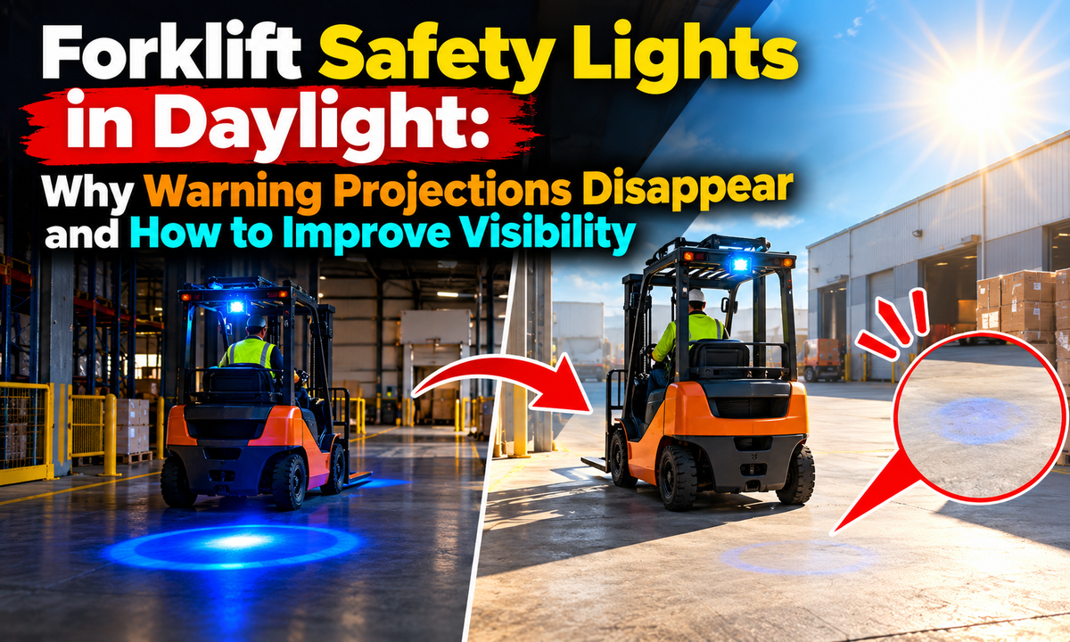Forklift Safety Lights in Daylight: Why Warning Projections Disappear and How to Improve Visibility