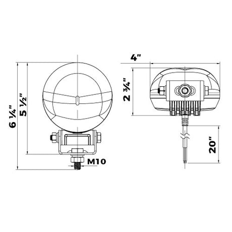 P0821 LAMPE À ARC POUR CHARIOT ÉLÉVATEUR