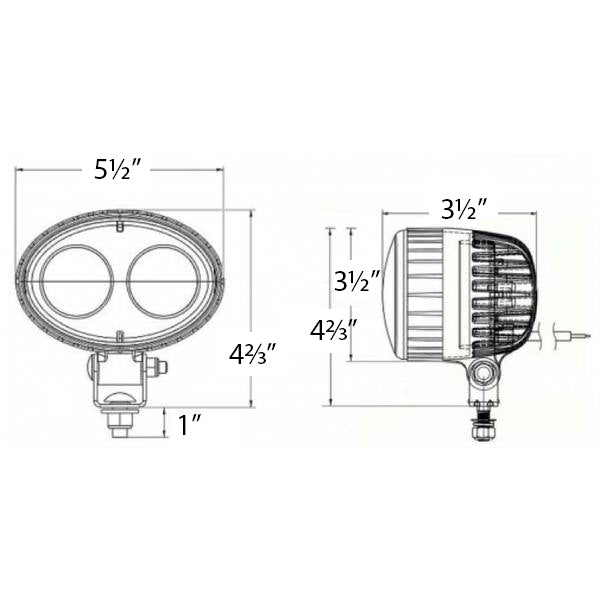 Projecteur bleu pour chariot élévateur P9090X