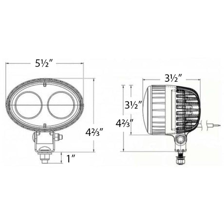 P9090X FORKLIFT BLUE SPOT LIGHT