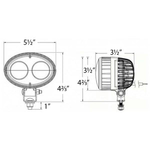 P9050 FLÈCHE LUMINEUSE POUR CHARIOT ÉLÉVATEUR 