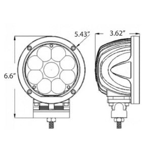 P8095 GRAND PROJECTEUR POUR CHARIOT ÉLÉVATEUR 