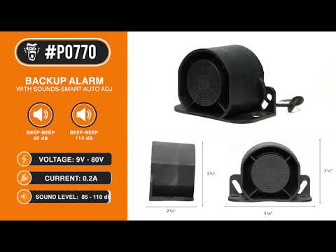 P0770 - 1 SOUND-SMART AUTO ADJ FORKLIFT ALARM