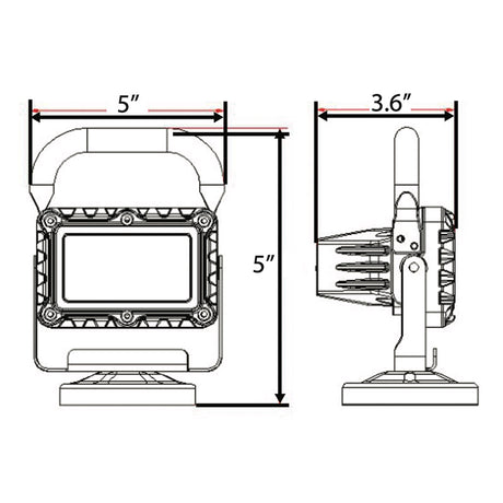 LAMPE DE TRAVAIL PORTABLE ET RECHARGEABLE P6062